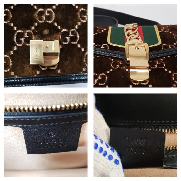 Authentic Gucci Sylvie GG Brown Shoulder Bag Luxury Designer Bag - Picture 16 of 16
